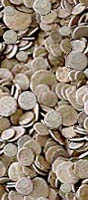 a hoard of money